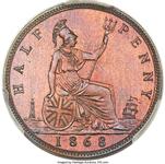 Großbritannien 1/2 Penny 1868 auf der Auktion Heritage - 23. April 2018