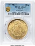 México 8 escudos 1807 Mo TH en subasta Heritage - 29 de agosto de 2025