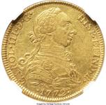México 8 escudos 1772 Mo FM en subasta Heritage - 29 de agosto de 2025