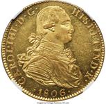 México 8 escudos 1806 Mo TH en subasta Heritage - 29 de agosto de 2025