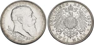 Deutschland 2 Mark 1902 "Baden" auf der Auktion CNG - 30. April 2025
