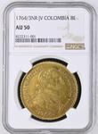 Colombia 8 Escudos 1764 NR JV at auction Spink - April 3, 2025