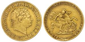 United Kingdom Sovereign 1817 at auction Spink - June 19, 2025