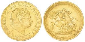 United Kingdom Sovereign 1817 at auction Spink - June 19, 2025