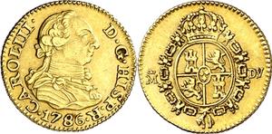 Spain 1/2 Escudo 1786 M DV at auction Aureo & Calicó - April 29, 2025