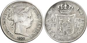 Philippinen 25 Centavos 1866 auf der Auktion Aureo & Calicó - 29. April 2025