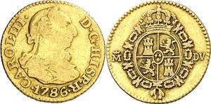 Spain 1/2 Escudo 1786 M DV at auction Aureo & Calicó - May 29, 2025