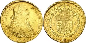 Peru 8 Escudos 1805 JP at auction Aureo & Calicó - May 29, 2025
