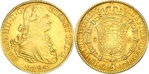 México 8 escudos 1796 Mo FM en subasta Aureo & Calicó - 29 de mayo de 2025
