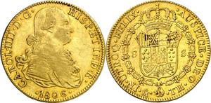 México 8 escudos 1806 Mo TH en subasta Aureo & Calicó - 29 de mayo de 2025