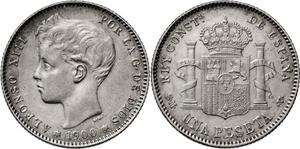 Spanien 1 Peseta 1900 SMV auf der Auktion Aureo & Calicó - 28. Mai 2025