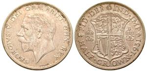 Großbritannien 1/2 Krone 1931 auf der Auktion Agora - 8. Februar 2022