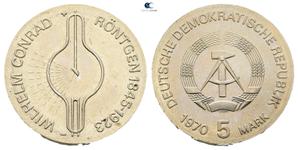 Deutschland 5 Mark 1970 "Röntgen" auf der Auktion Savoca Numismatik  - 26. Juli 2025
