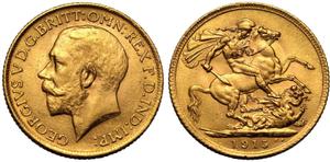 Великобритания Соверен 1915 BM на аукционе Coin Cabinet - 18 декабря 2024