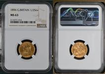 Gran Bretaña 1/2 soberano 1896 TB "San Jorge" en subasta Coin Cabinet - 21 de enero de 2025