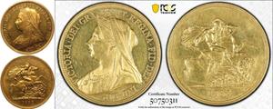 Großbritannien 5 Pfund 1893 TB auf der Auktion Coin Cabinet - 25. Februar 2025