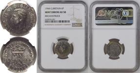 Gran Bretaña 6 peniques 1944 en subasta Coin Cabinet - 25 de febrero de 2025