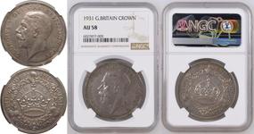 Великобритания 1 крона 1931 на аукционе Coin Cabinet - 25 февраля 2025