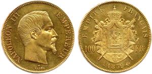 France 100 Francs 1859 A at auction VINCHON - May 21, 2025