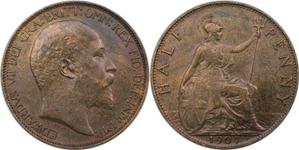 Großbritannien 1/2 Penny 1907 auf der Auktion BAC - 25. Juni 2024