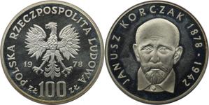 Polska 100 złotych 1978 MW "Janusz Korczak" na aukcji BAC - 18 lutego 2025