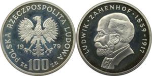 Polska 100 złotych 1979 MW "Ludwik Zamenhof" na aukcji BAC - 18 lutego 2025
