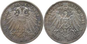 Germany 3 Mark 1912 A "Lubeck" at auction BAC - May 27, 2025