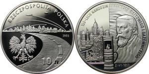 Polska 10 złotych 2003 MW NR "150-lecie narodzin przemysłu naftowego i gazowniczego" na aukcji BAC - 25 czerwca 2025