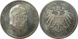 Germany 5 Mark 1911 D "Bayern" at auction BAC - July 29, 2025