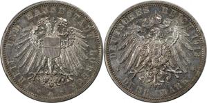 Germany 3 Mark 1912 A "Lubeck" at auction BAC - July 29, 2025