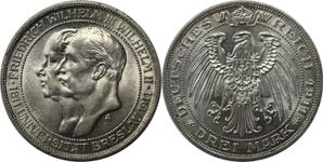 Germany 3 Mark 1911 A "Prussia" at auction BAC - July 29, 2025