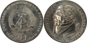 Alemania 20 marcos 1967 "Humboldt" en subasta BAC - 29 de julio de 2025