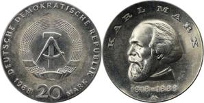 Deutschland 20 Mark 1968 "Karl Marx" auf der Auktion BAC - 29. Juli 2025