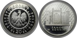 Polska 20 złotych 1998 MW EO "Zamek w Kórniku" na aukcji BAC - 29 lipca 2025