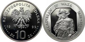 Polska 10 złotych 1999 MW ET "Władysław IV Wasa" na aukcji BAC - 29 lipca 2025