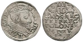 Poland 3 Groszy (Trojak) 1594 IF "Poznań Mint" at auction Frühwald - June 28, 2025