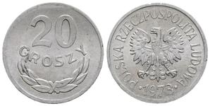 Polska 20 groszy 1973 MW na aukcji Frühwald - 14 września 2025