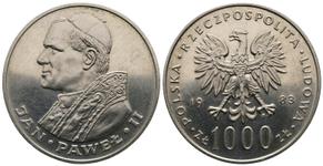 Polska 1000 złotych 1983 MW "Jan Paweł II" na aukcji Frühwald - 14 września 2025