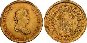 Peru 4 Escudos 1813 JP at auction Sedwick - May 9, 2025