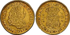 Peru 2 Escudos 1751 LM J at auction Sedwick - May 9, 2025