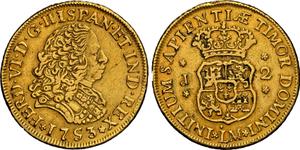 Peru 2 Escudos 1753 LM J at auction Sedwick - May 9, 2025