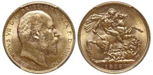 Великобритания Соверен 1903 на аукционе Sovereign Rarities - 19 ноября 2024