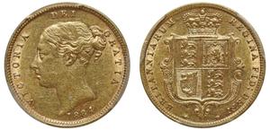 Великобритания 1/2 соверена 1884 на аукционе Sovereign Rarities - 11 июня 2025