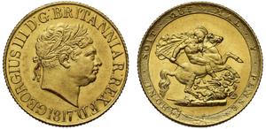 United Kingdom Sovereign 1817 at auction Sovereign Rarities - June 11, 2025