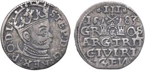 Polska Trojak 1583 "Ryga" na aukcji VL Nummus - 5 kwietnia 2025