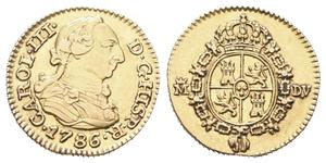 Spain 1/2 Escudo 1786 M DV at auction Aurea - May 30, 2025