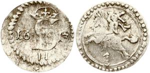 Польша Двойной денарий 1613 "Литва" на аукционе Numisbalt - 9 февраля 2025