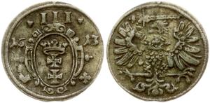 Polska Trzeciak (ternar) 1613 "Gdańsk" na aukcji Numisbalt - 9 lutego 2025