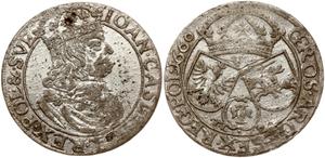 Polen 6 Gröscher 1660 TLB "Mit Rahmen" auf der Auktion Numisbalt - 9. Februar 2025