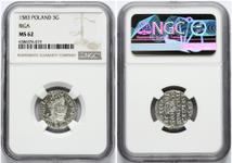 Polska Trojak 1583 "Ryga" na aukcji Numisbalt - 9 marca 2025